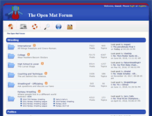 Tablet Screenshot of forum.theopenmat.com